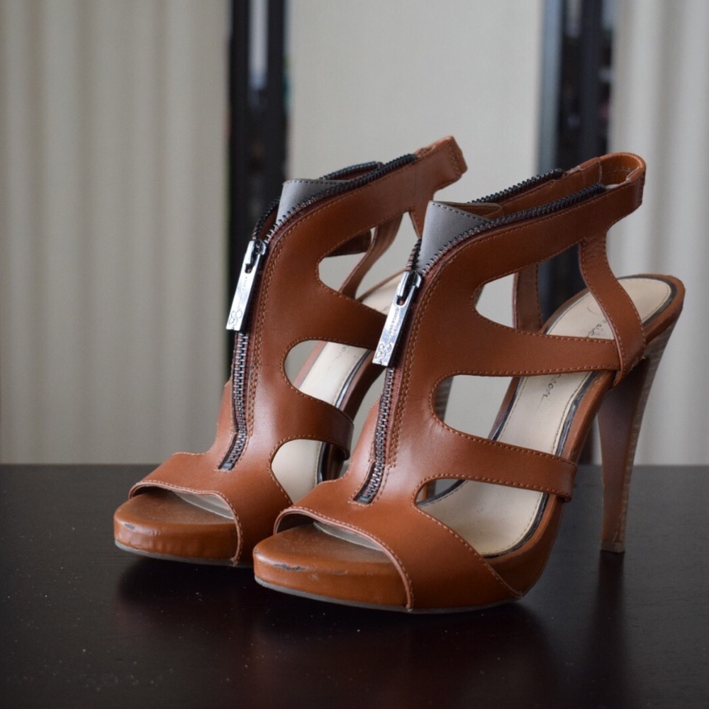 Jessica Simpson Zip Up Sandal Heels